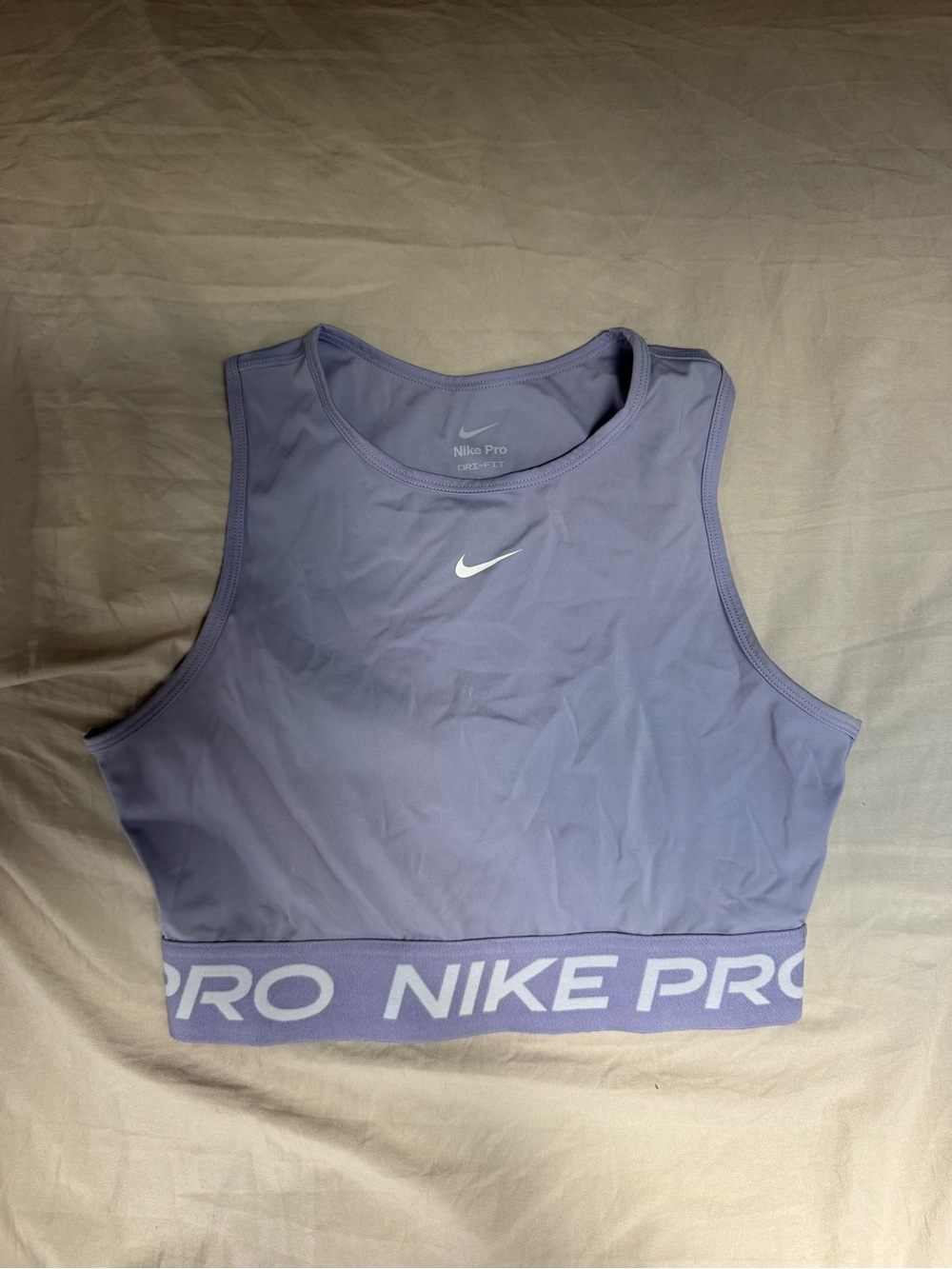 Nike Pro Lavender Crop Tank